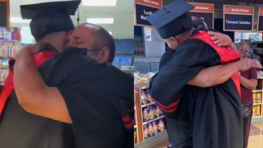 Joven hace llorar a todo TikTok tras visitar a su papá en su trabajo, ¡no lo pudo acompañar en su graduación!: VIDEO