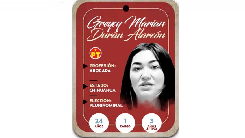 ¿Quién es Greycy Marian Duran Alarcón? Próxima diputada del PT por la vía Plurinominal