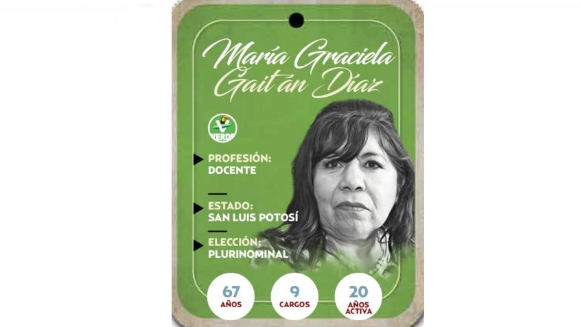 ¿Quién es María Graciela Gaitán Díaz? Próxima diputada del PVEM por la vía Plurinominal