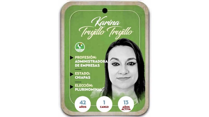 ¿Quién es Karina Trujillo Trujillo? Diputada por vía plurinominal del PVEM