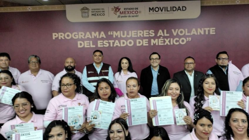 Mujeres al volante: concluyen capacitación las primeras 34 operadoras del transporte público en Edomex