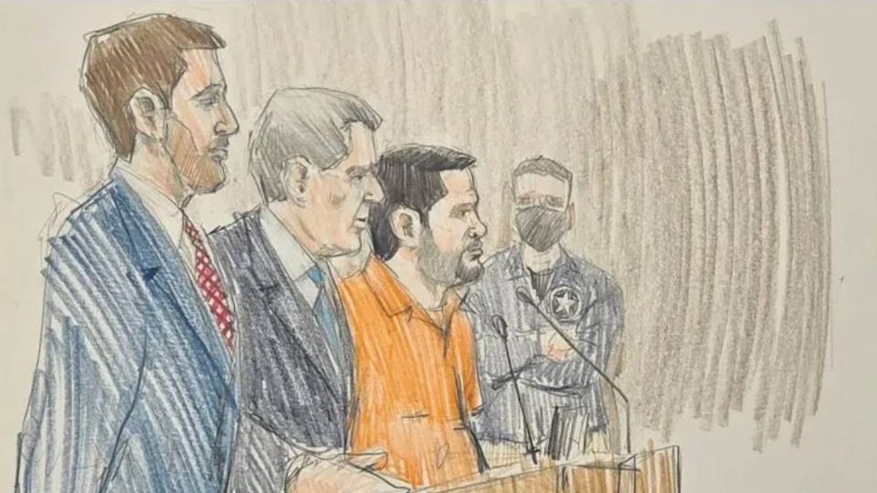 Hijo del ‘Chapo’, Joaquín Guzmán López durante su primera audiencia en Chicago