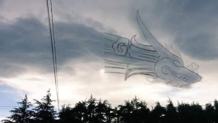 Captan nube con forma de serpiente emplumada y afirman que Quetzalcóatl llegó para ayudar a Chaac