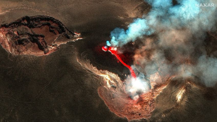 Captan IMÁGENES DRAMÁTICAS del volcán Etna en erupción con cascadas de lava