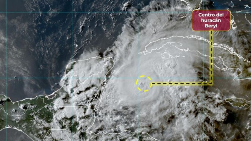 Huracán Beryl entra en Quintana Roo; sigue EN VIVO su trayectoria, reportan refugios totalmente llenos