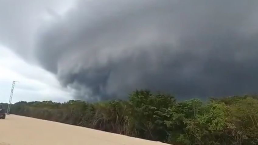 IMPRESIONANTES IMÁGENES: así entra el huracán Beryl en Quintana Roo