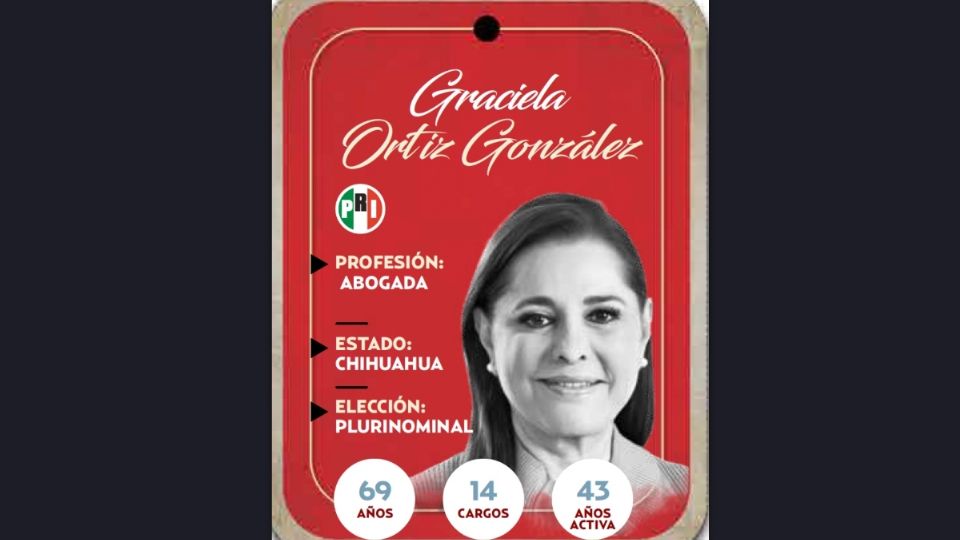 Graciela Ortiz González será diputada por el PRI en la LXVI Legislatura.