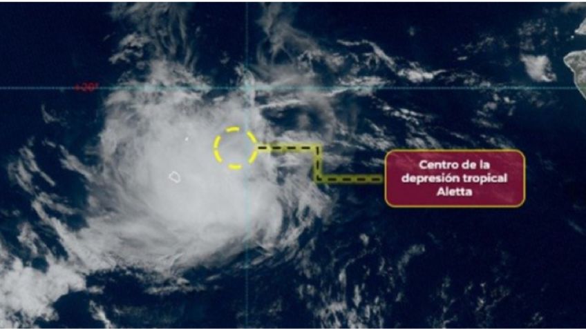 Depresión Tropical Aletta se aleja de México: sigue su trayectoria EN VIVO