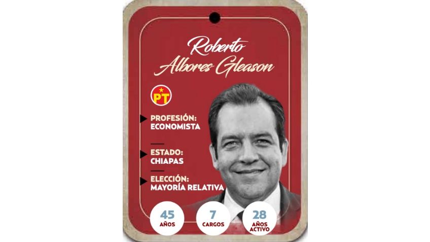 ¿Quién es Roberto Albores Gleaso? Diputado por mayoría relativa del PT