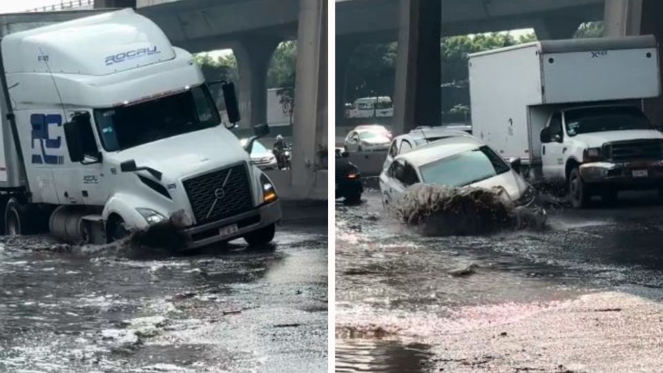 Este bache ha estado a punto de provocar volcaduras.