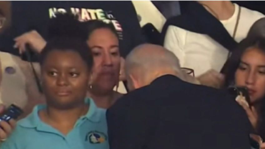 VIDEO: acusan de racista a Joe Biden, niega tomarse selfie con una joven afroamericana durante acto de campaña