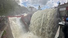 Con impresionante cascada realizan tradicional apertura de la Presa de la Olla en Guanajuato