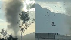 VIDEO: así se vivió el paso de un sorpresivo tornado en Salinas Victoria, Nuevo León