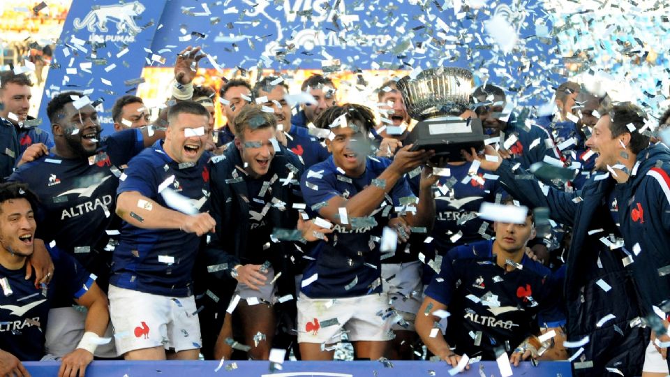 La selección francesa de rugby participó en un partido amistoso el sábado.