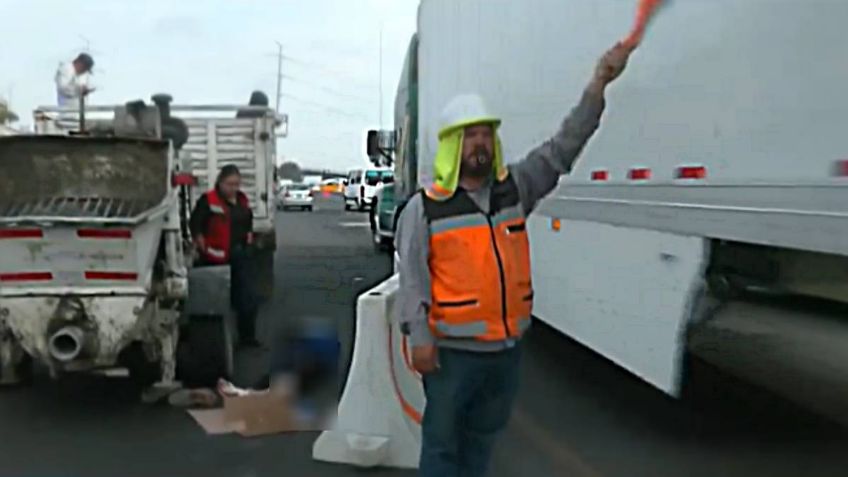 Camioneta arrolla a anciano en la carretera México-Puebla