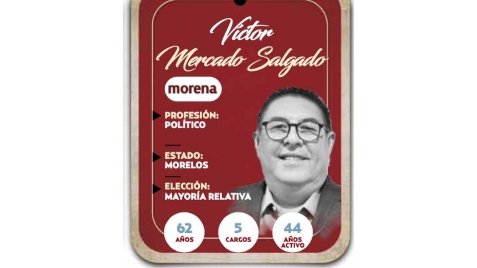 Víctor Mercado Salgado será senador por Morena en la LXVI Legislatura.