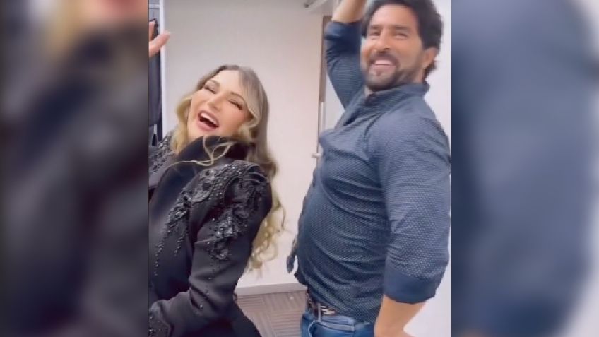 Alicia Villarreal se reencuentra con Arturo Carmona y hasta bailaron juntos: VIDEO