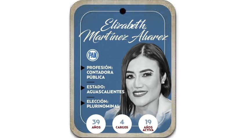 ¿Quién es Elizabeth Martínez Álvarez? Diputada por vía plurinominal del PAN