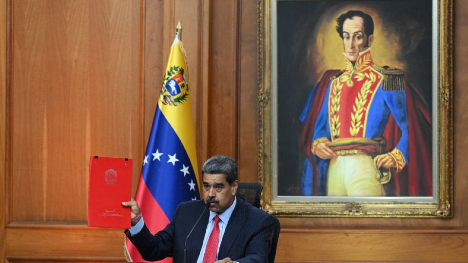 Nicolás Maduro, presidente de Venezuela, en el Palacio de Miraflores este jueves 1 de agosto.