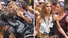 Desconocido llena de pintura negra a Jennifer Aniston, ¿qué hay detrás de este impactante VIDEO?