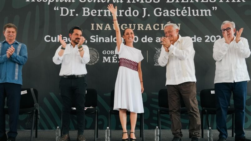 Pensando en el interés general, del pueblo y de la nación, la decisión que se tomó de elegir a Claudia Sheinbaum fue como una bendición para el pueblo de México”, aseguró AMLO