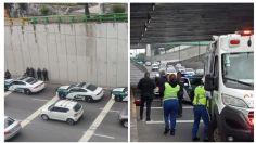 Hombre de la tercera edad se arroja de puente en Constituyentes y Parque Lira