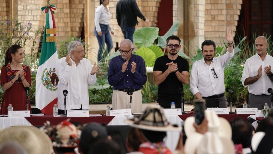 El presidente Andrés Manuel López Obrador, y la virtual presidenta electa, Claudia Sheinbaum Pardo, encabezan Proyectos Prioritarios y de Infraestructura en Nayarit