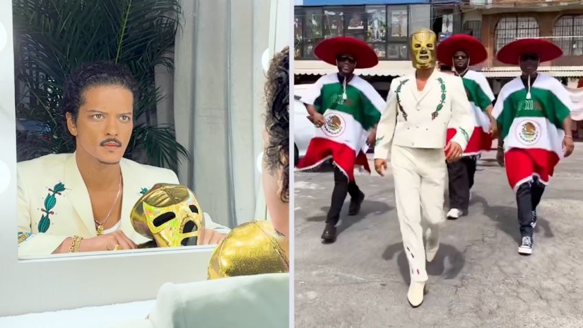 Bruno Mars se despide de México vestido como luchador y al ritmo de la cumbia: “¡Te quiero mucho!”