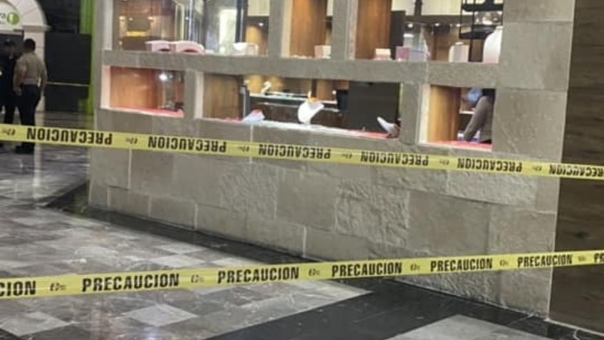 Asaltan joyería en Interlomas, le disparan a un guardia de seguridad