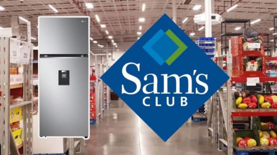 Oferta de refrigerador LG en Sams Club. Fuente: producción El Heraldo de México