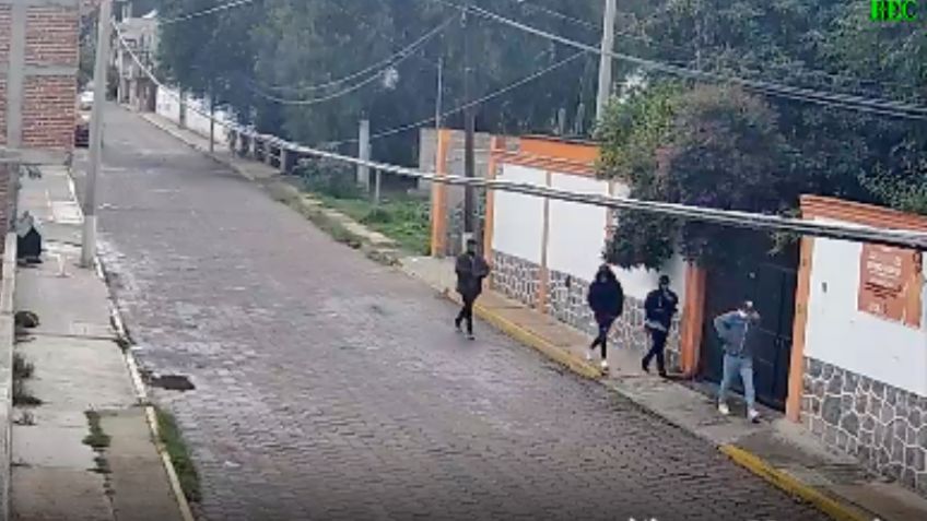 Hombres armados llegan a balear casa, pero salen corriendo y llorando: IMÁGENES FUERTES