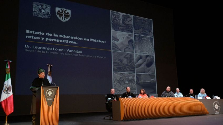 Leonardo Lomelí Venegas, rector de la UNAM pide destinar presupuesto multianual a la educación