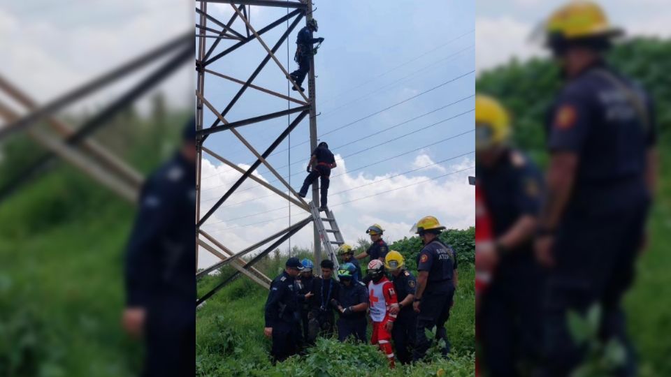 El joven fue rescatado gracias a la labor de los cuerpos de emergencia.