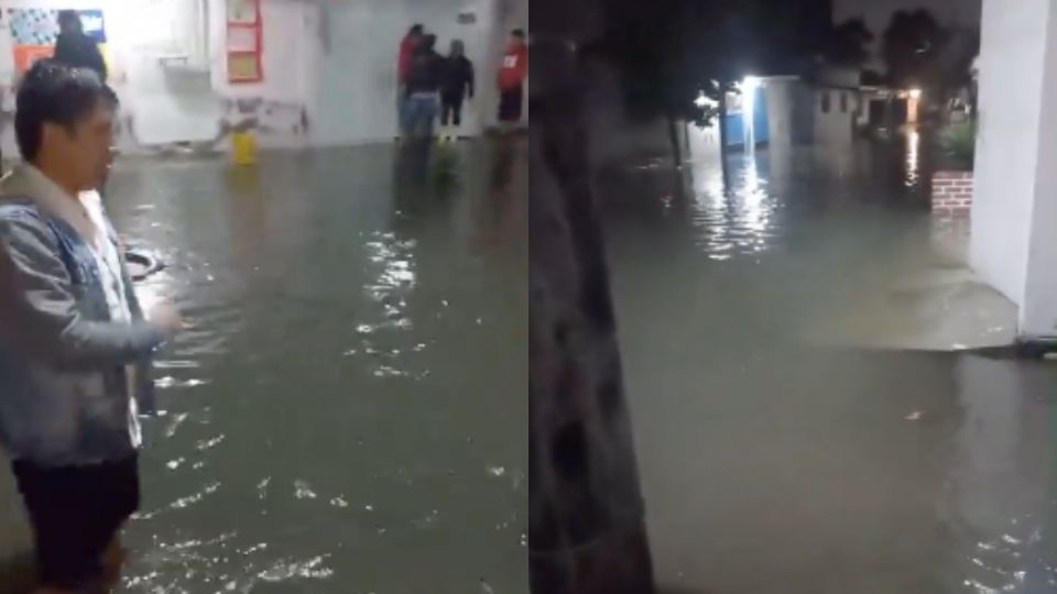 Reportan inundaciones en varias colonias.