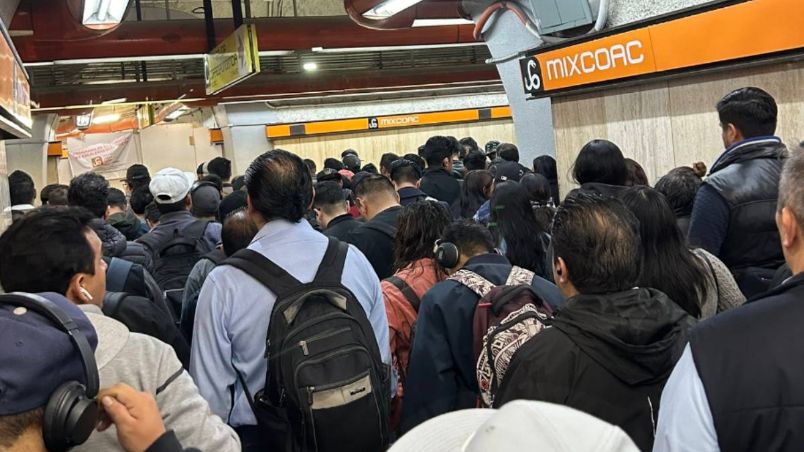 Estación Mixcoac de la Línea 7 del Metro hoy, 15 de agosto