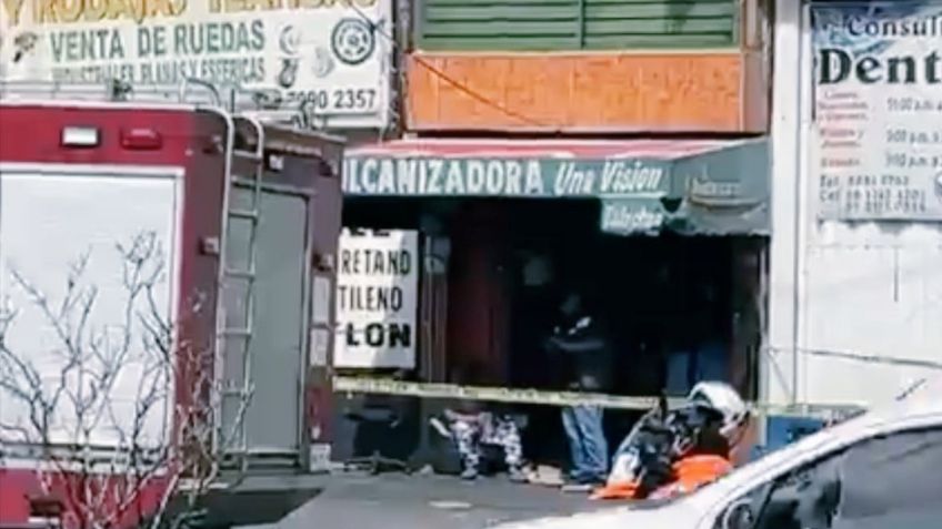 IMÁGENES FUERTES: trabajador de una vulcanizadora muere prensado en la máquina desmonta llantas