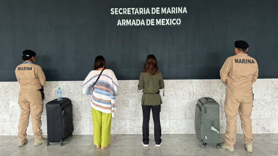 Las mujeres fueron capturadas en la aduana del Aeropuerto Internacional de la Ciudad de México.