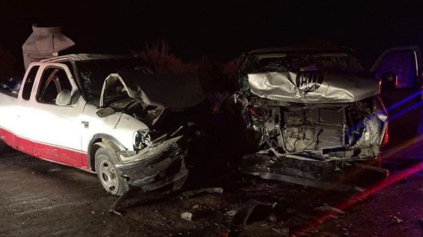 IMÁGENES FUERTES: músicos de "La Explosiva Sonora" sufren fuerte accidente vial en carretera a Monclova