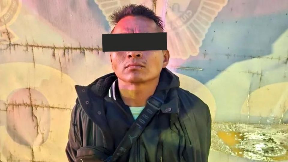 El presunto asesino fue detenido en calles de Iztapalapa.