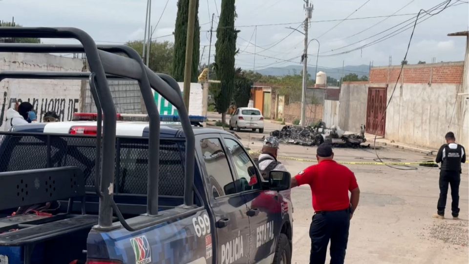 La zona fue acordonada para levantar los cádaveres