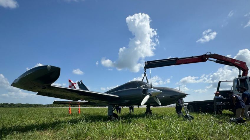 Avioneta se despista al tratar de despegar del Aeropuerto de Villahermosa, Tabasco