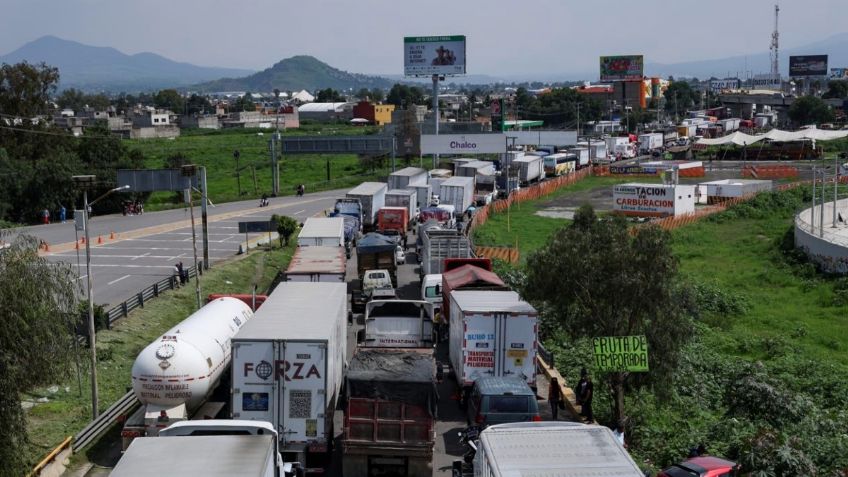 Bloqueo en la carretera Chalco-Cuautla: liberan la circulación después de 12 horas