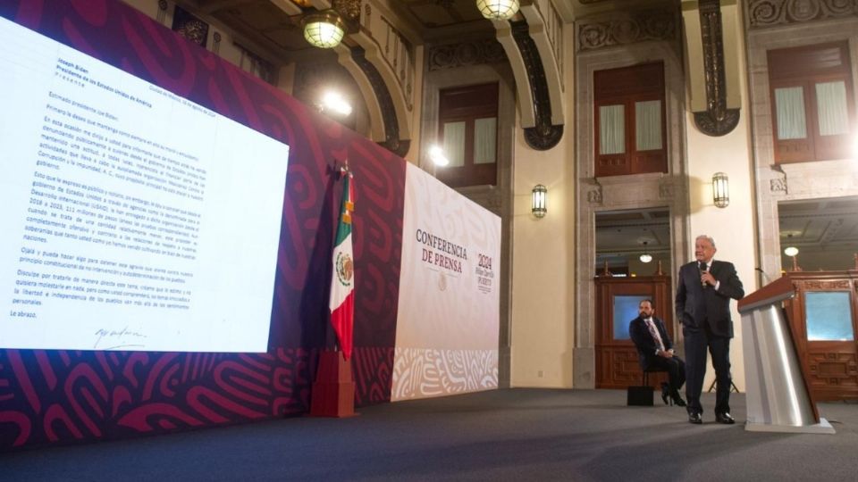 Este lunes, el presidente leyó la carta que le envió a Biden.