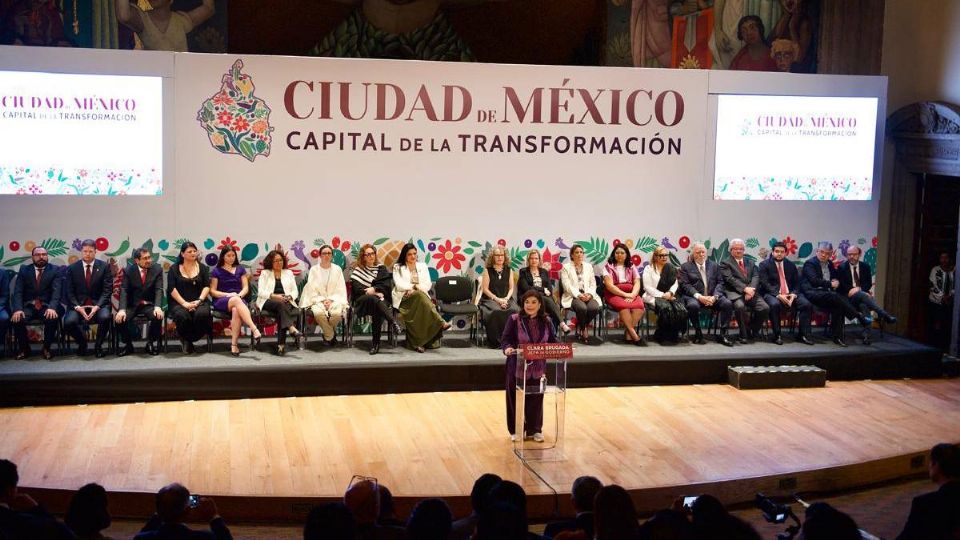 Clara Brugada presenta a su gabinete para la Ciudad de México