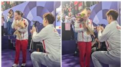 ¡Vaya viernes!, atleta china gana el oro y le proponen matrimonio: VIDEO