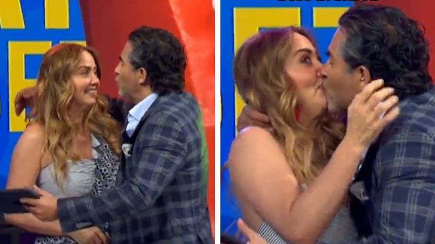 VIDEO: así fue el beso entre Andrea Legarreta y Raúl Araiza en el programa "Hoy"