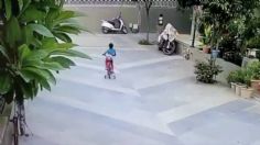 VIDEO: niña cae de su bici y camioneta le pasa por encima