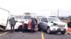 VIDEO: así fue la carambola en la México-Cuernavaca, un autobús embistió a más de 3 carros