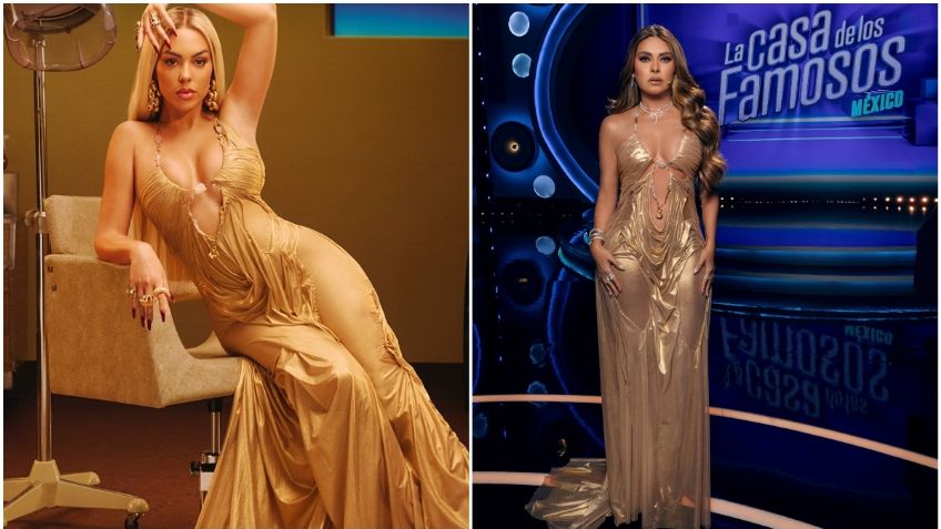 Georgina Rodríguez lleva el mismo vestido que Galilea Montijo, ¿por qué el estilo "wet look" está de moda?