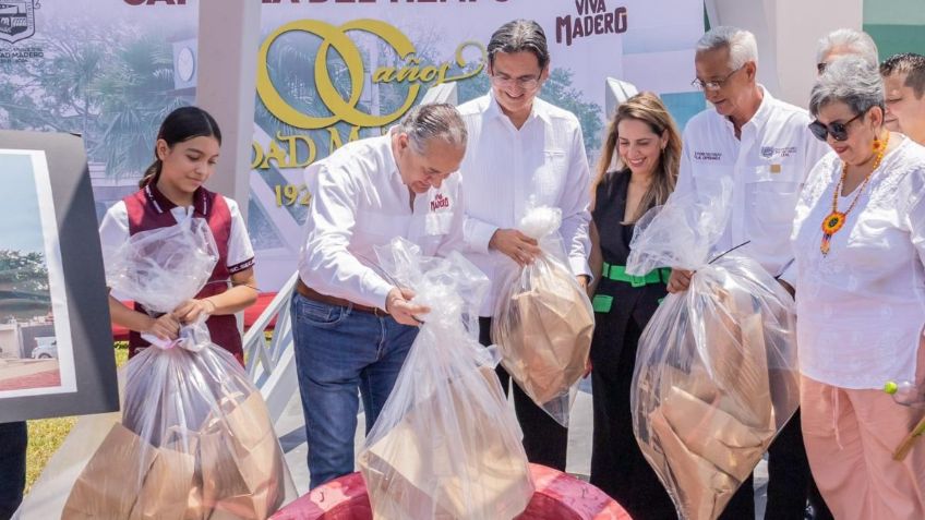 Ciudad Madero sepulta su historia: en 25 años volverán a abrir su cápsula del tiempo